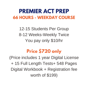 Premier ACT Prep Weekdays Course